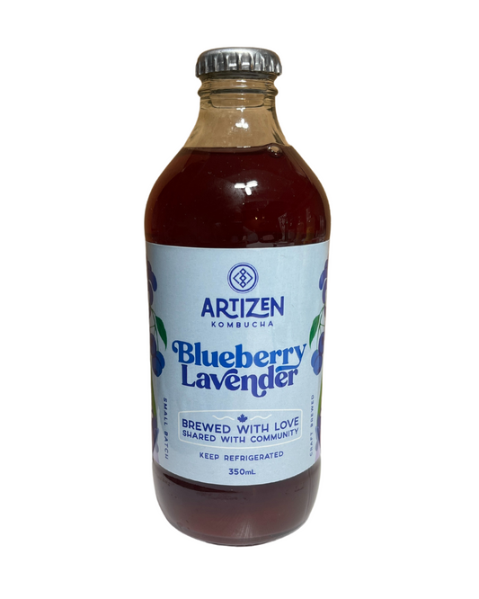 Blueberry Lavender Kombucha by Artizen Kombucha