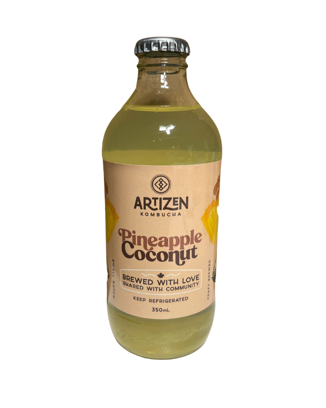 Pineapple Coconut Kombucha by Artizen Kombucha
