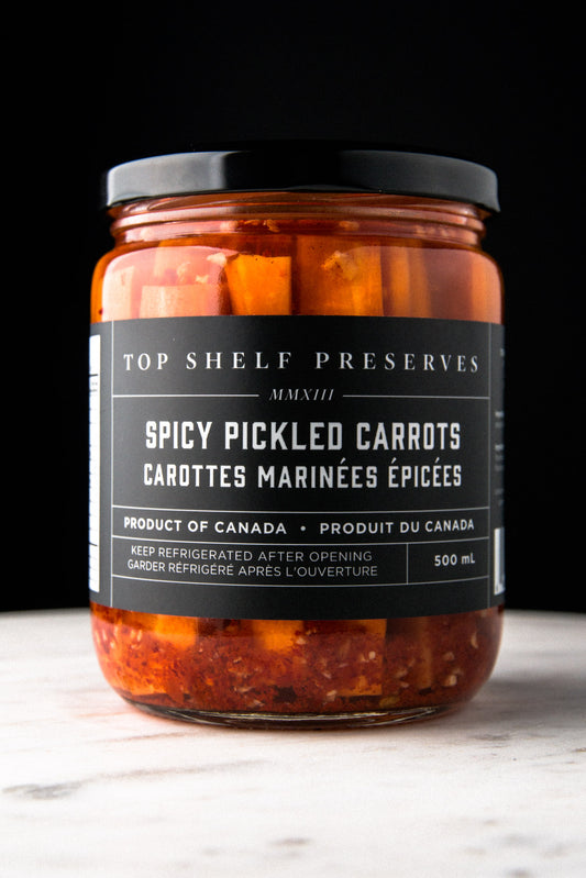 Spicy Pickled Carrots by Top Shelf Preserves