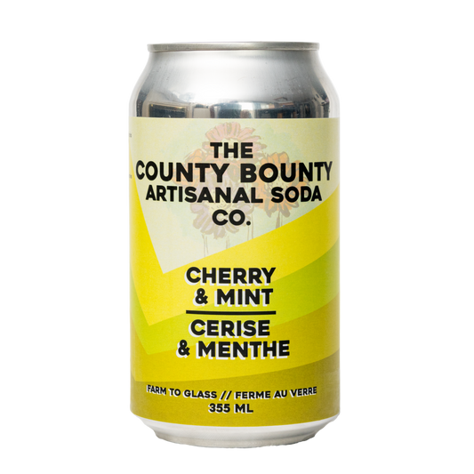 Sour Cherry & Mint Soda by The County Bounty Artisanal Soda Co.