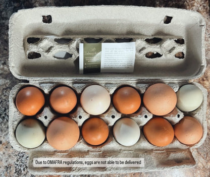 Farm Fresh Eggs by Dalmeny Acres (cannot be delivered)