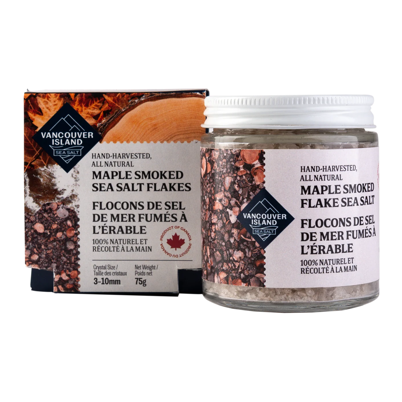 Maple Smoked Sea Salt Flakes by Vancouver Island Sea Salt
