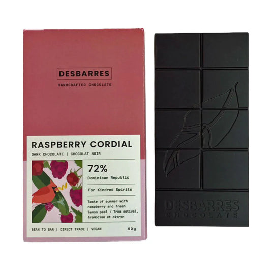 Raspberry Cordial by Desbarres Chocolate