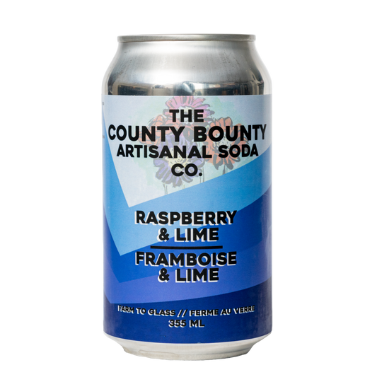 Raspberry Lime Soda by The County Bounty Artisanal Soda Co.